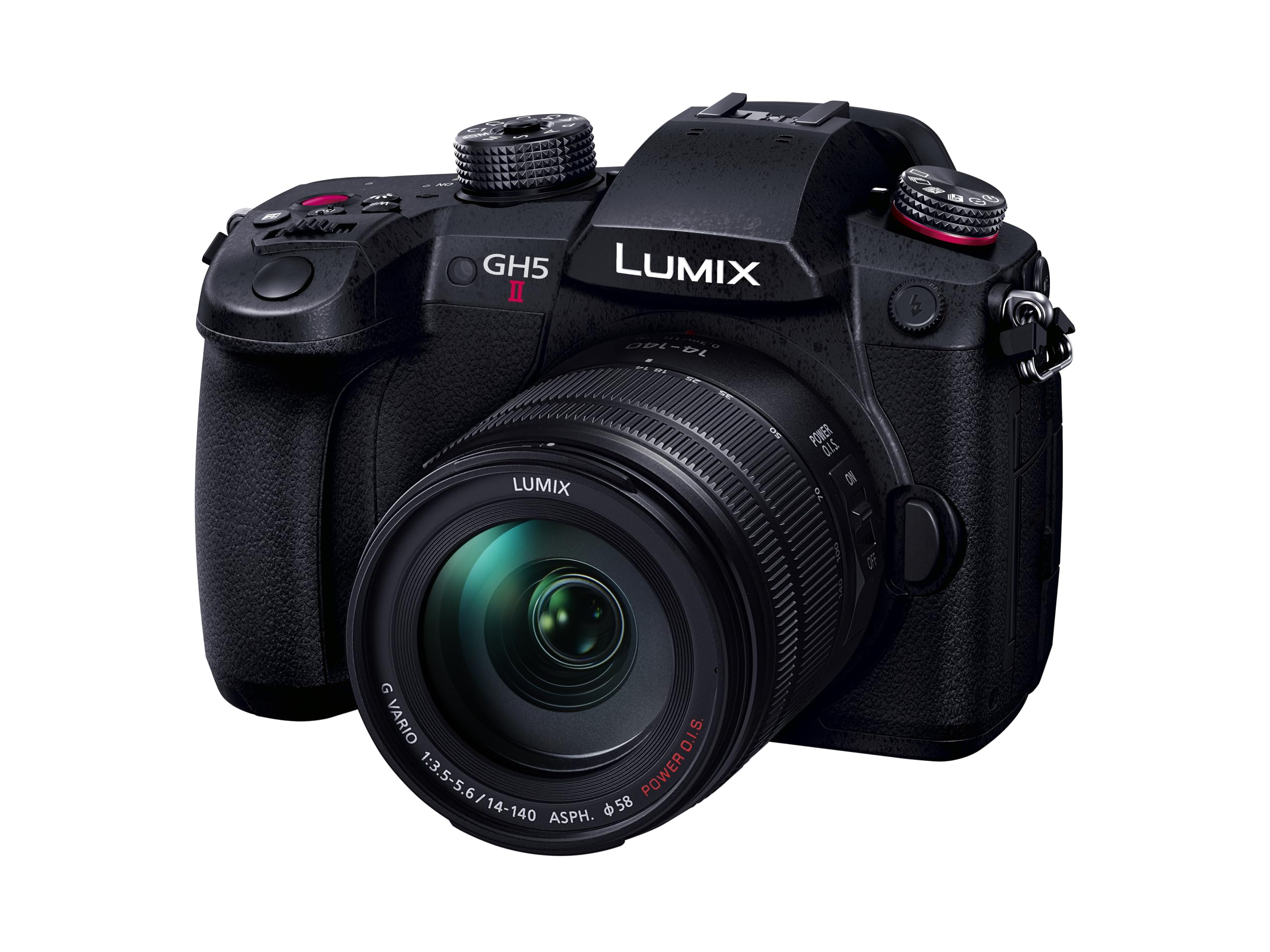 

Бездзеркальна камера Panasonic з одним об’єктивом Lumix GH5M2 Комплект об’єктивів із великим збільшенням Об’єктив із масштабуванням Чорний DC-GH5M2H чорний