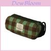 Large Capacity Grid House Pencil Case With Zipper For Students And Office Use