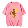 2026 Sailor Moon Tsukino Usagi Fashion Silhouette T-Shirt, Anime Print, Short Sleeve Casual T-Shirt, Matching Clothes for Par