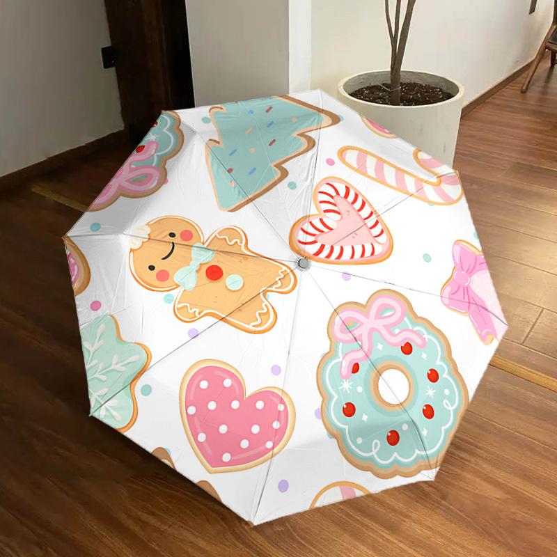 

1pc Christmas Automatic Open/Close Umbrella, Formal Events - Ideal Gift for Family or Friends, Outdoor Accessory yy251211147