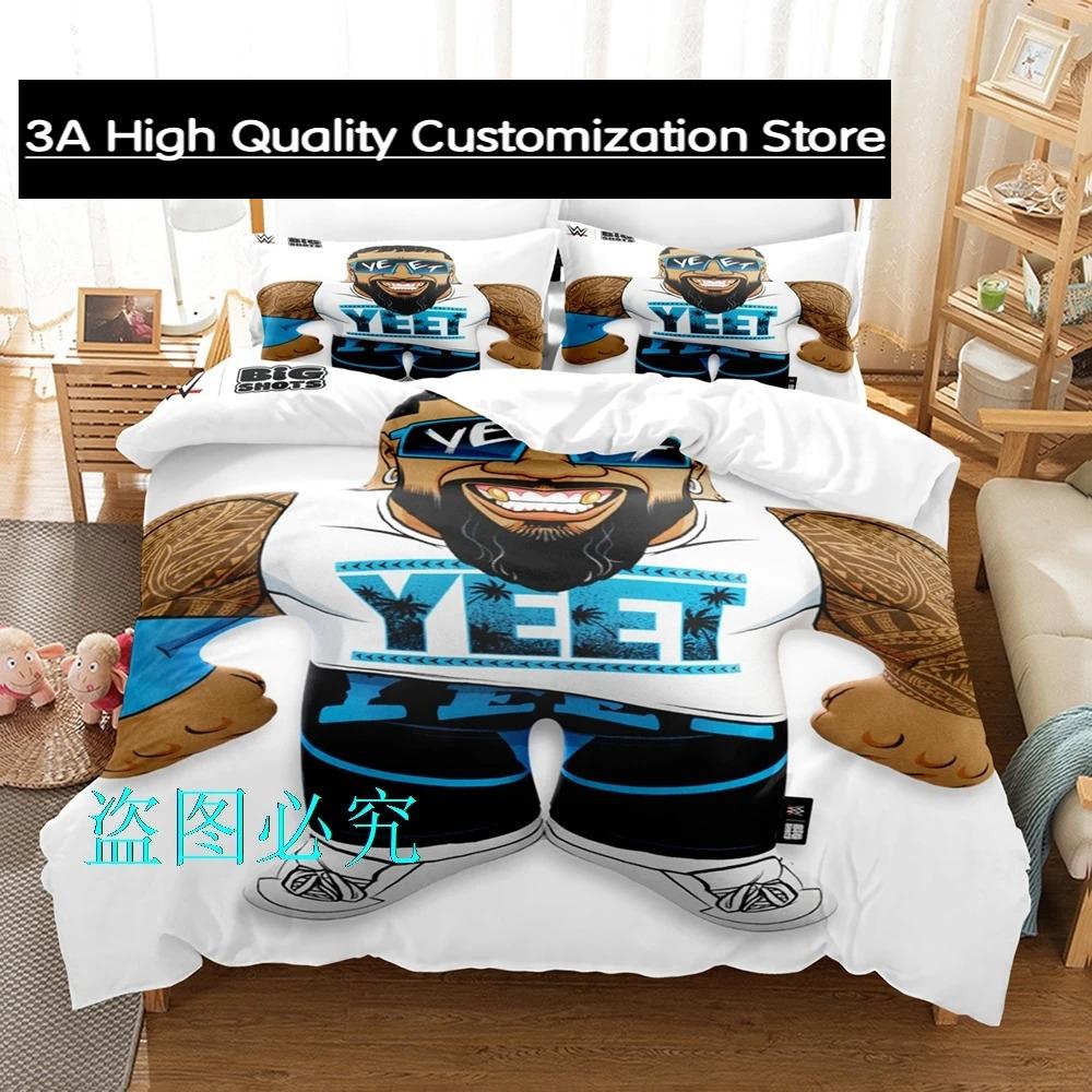 

Jey Uso Yeet Bedding Set Single Twin Full Queen King Size Bed Set Adult Boys Bedroom Duvetcover Sets Yeet Parure De Lit Bed 150*200cm 3pcs