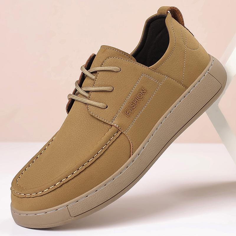 Fashion Fashionable and Popular Men's Lace Up Comfortable Retro Single Shoe Brand New Versatile Business Formal Round Toe Leather Shoes
