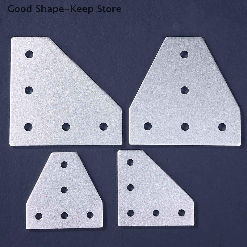 1Pc T/L Type 5 Hole Joint Board Plate Corner Angle Bracket Connection Joint Strip For T-shaped connecting plate Aluminum Profile