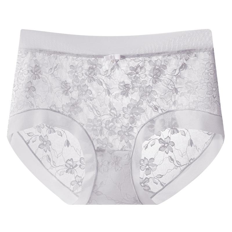 Ladies Summer Lace Soft Yarn Cool Feeling 10A Bacteriostatic Crotch Triangle Briefs