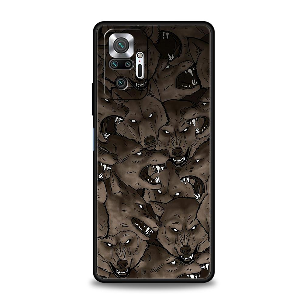 

Moon Roaring Wolf Phone Case Cover for Redmi Note 12 11 10 Pro Plus 8 8T 9 K50 K40 Gaming 9A 9C 9T Pro Plus Soft Shell Bag Capas Redmi Note 8 Pro
