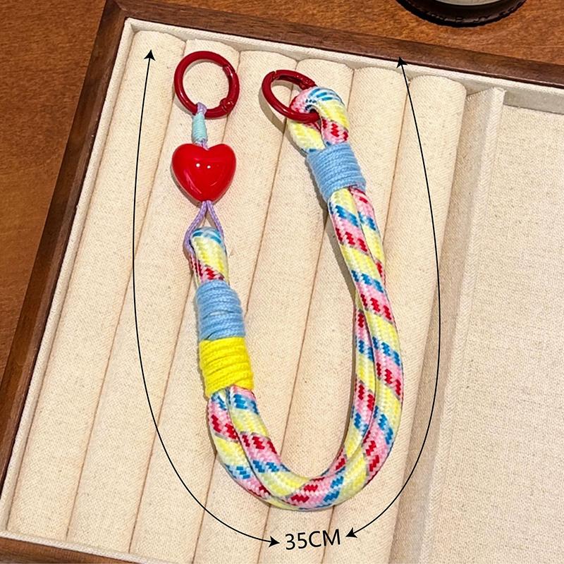 [HF]New 1Pc Cute Colorful Mobile Phone Portable Anti-loss Lovely Knot Hand Bracelet