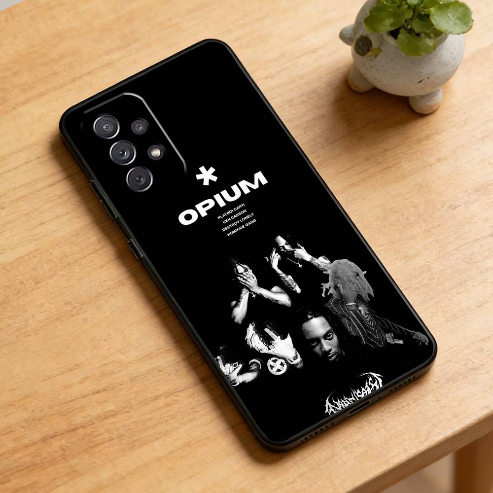 Singer P-Playboi C-Carti Phone Case For Samsung Galaxy A73,21,22,32,71,53,52,51,80,5G Soft Black Cover