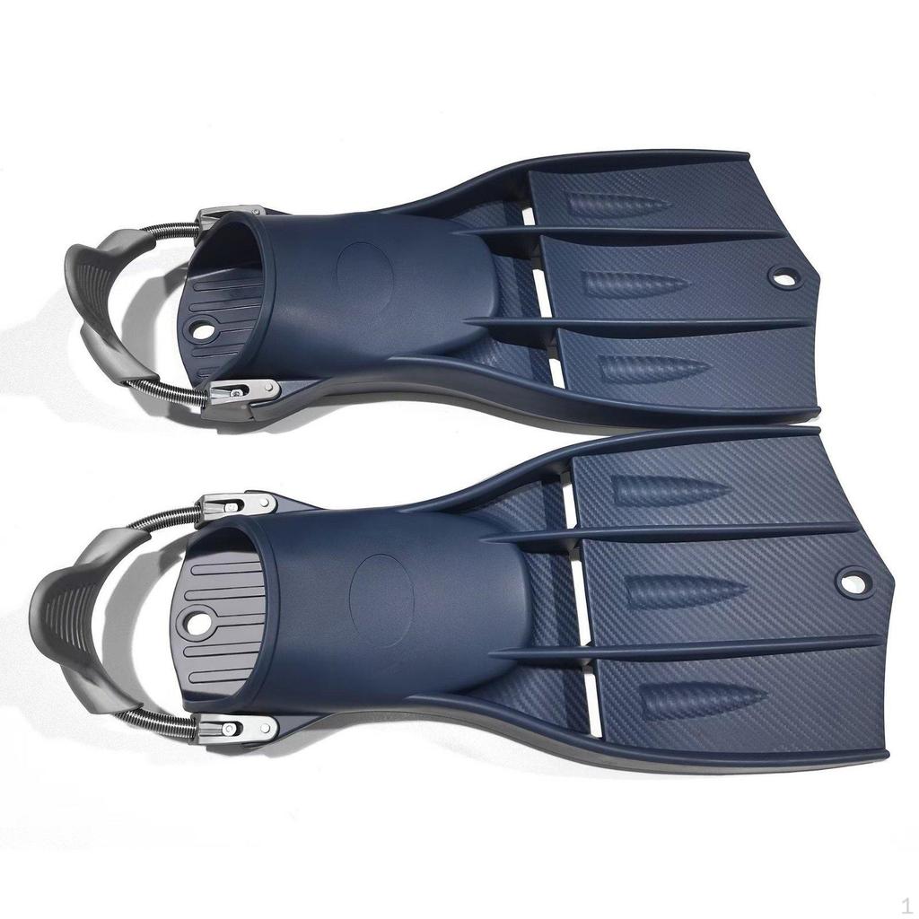 Adjustable Diving Fins TPE Rubber Scuba Flippers Long Blade for Adult