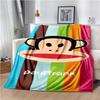Cartoon Anime P-Paul-Frank Throws Blanket for Baby Hiking Picnic Bed Super Soft Cute kawaii Flannel Blanket Power birthday gift