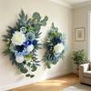 Realistic Rose Flower Arrangement Artificial Plastic Flower For Bridal Showers Wedding Reception Chair Back Decoration