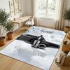 Personalized Crystal Velvet Carpet,Kendrick Lamar Custom Printed Name, Plush Area Rug For Home Indoor Decor