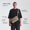 Sac Bandoulière Croisé Dolomite Urth pour Appareil Photo (Beige) Sac d'appareil photo 5.1L, Sac à bandoulière, Pochette compacte, Séparateur, Imperméable, Rembourré
