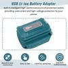 Dual USB Ports 5V 2A USB Battery Adapter for Makita  Workshop Power Tool Accessories