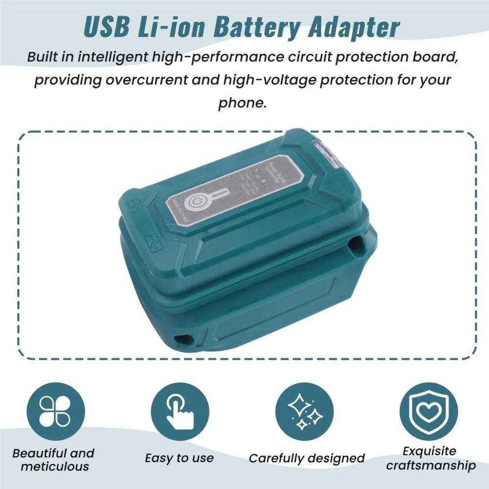 Dual USB Ports 5V 2A USB Battery Adapter for Makita  Workshop Power Tool Accessories
