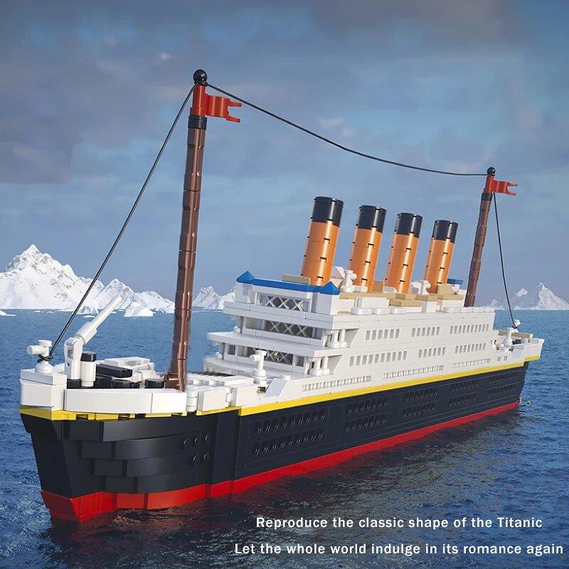 1288 PCS Titanic Modell Mini Bausteine Set 3D Kreuzfahrtschiff Micro Bricks Sammlung DIY Bildung Weihnachtsgeschenke Kinderspielzeug