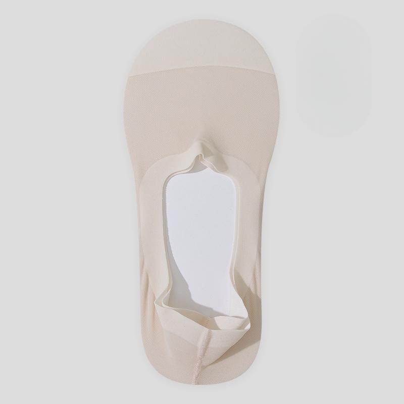 

Женские летние ультратонкие хлопковые носки-лодочки с низким вырезом, дышащие, невидимые, не сползающие, с силиконовой нескользящей подошвой 1 pair светло-розовый