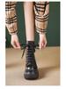 Women's Thick Sole Soft Cowhide Martin Boots with Inside Heel - 2025 Autumn/Winter Fashion Versatile Short Boots