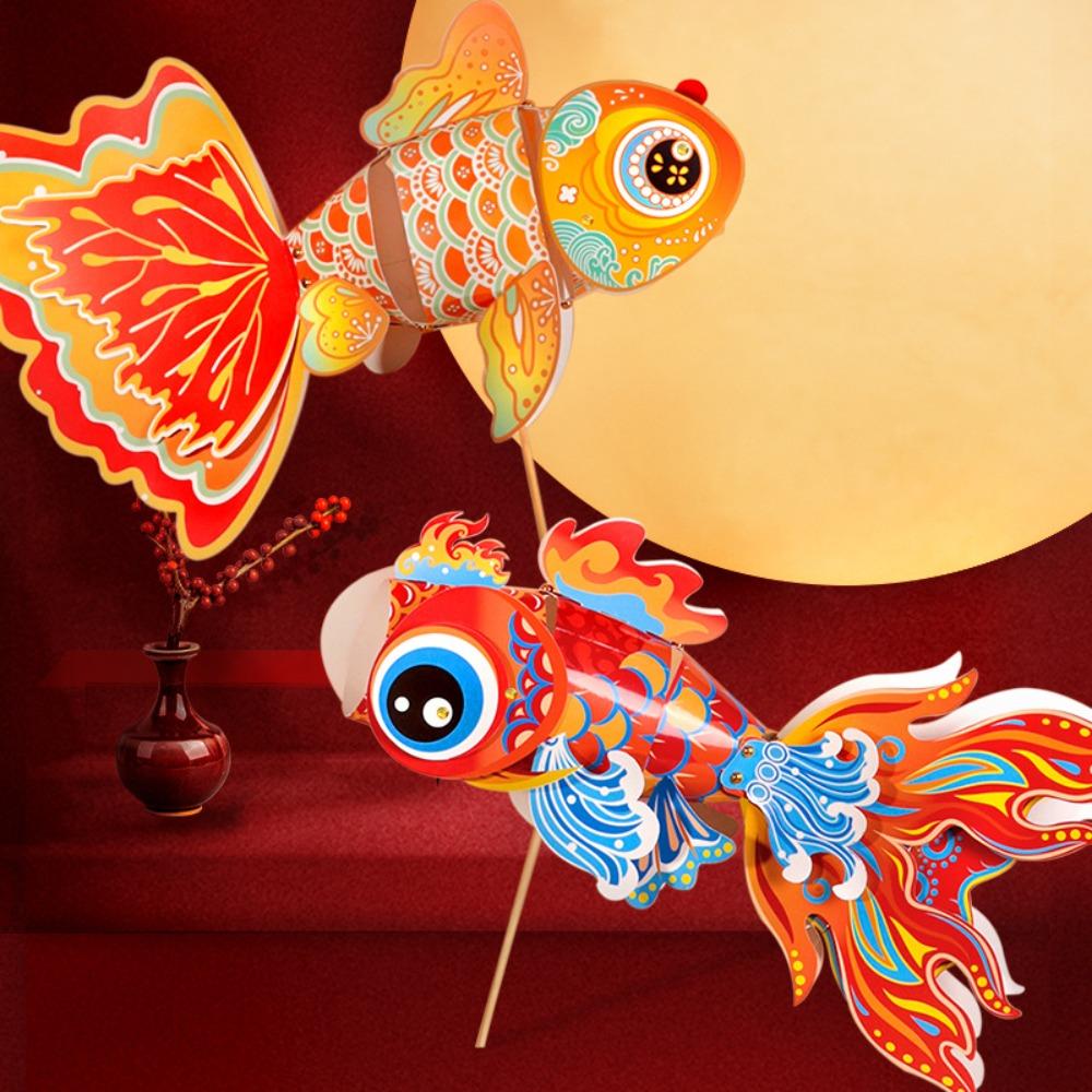 Dance Dragon DIY Chinese Loong Lantern Flying Mid-Autumn Festival Koi Lantern  Spring Festival