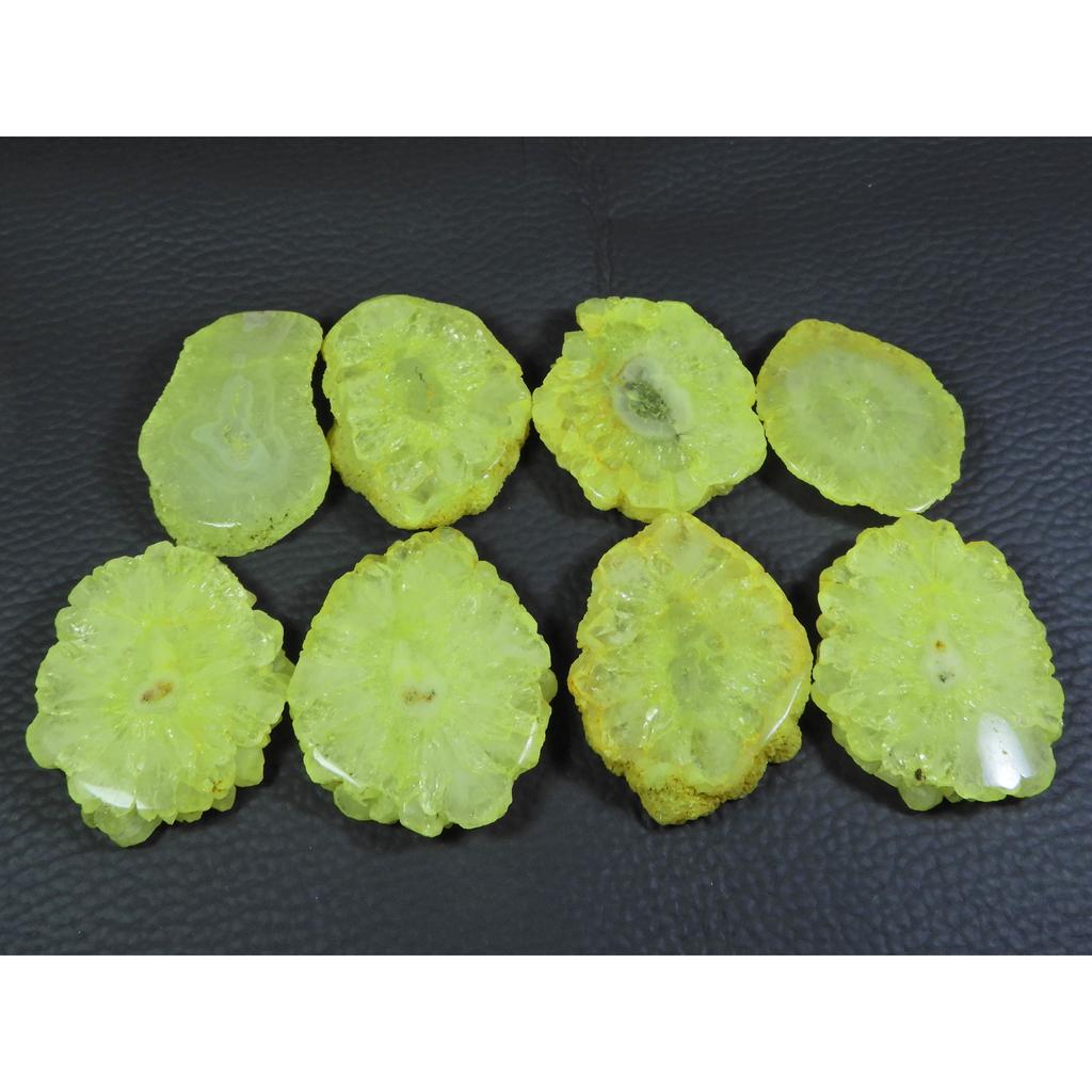 396Cts. Dyed Solar Druzy Agate Mix Shape Cabochon Loose Gemstone 08Pcs Lot A-680