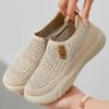 Shoes Women's Shoes Versatile Casual Shoes Soft Soles Not Tired Mother Shoes Middle-aged and Elderly Flying Weaving Light Mouth Breathable Single Sho