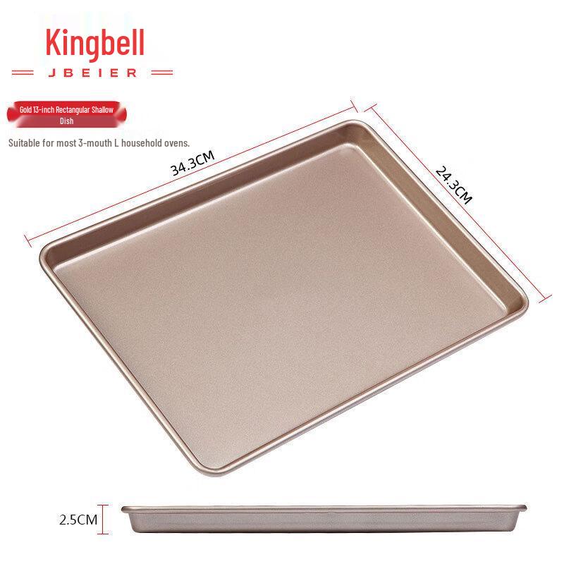 DIY Rectangular Carbon Steel Non-stick Baking Pan