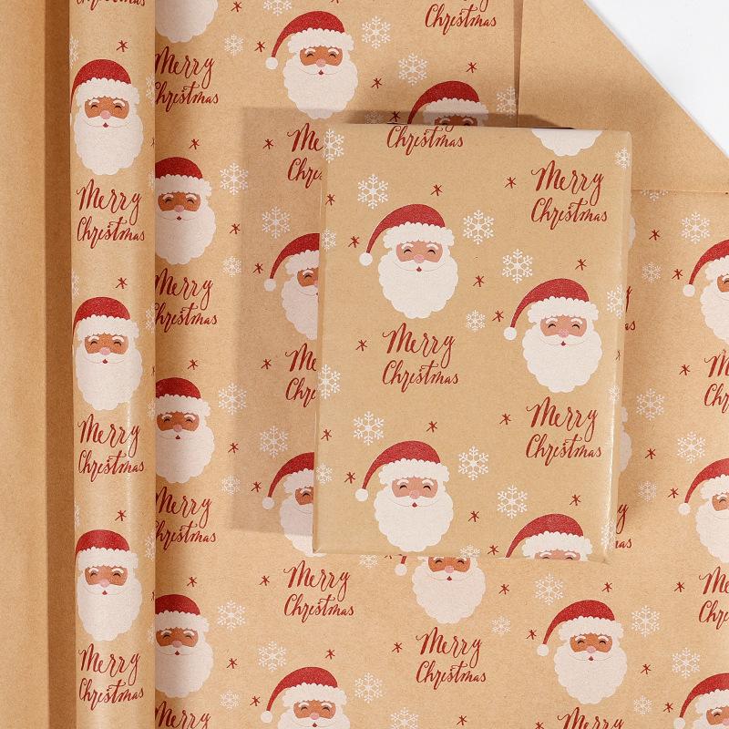 1 Roll Christmas Wrapping Paper - Cute Deer Design, Planners And Brokers, Suitable For Presents, Handmade Gifts, Gift Wrapping