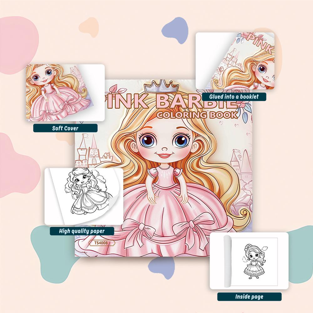 1pc, Teen Girls Coloring Book - Teen Coloring Book - 30 Sheets, 8.3x 8.3in, For Adult Stress Relief, Christmas, Halloween Gifts