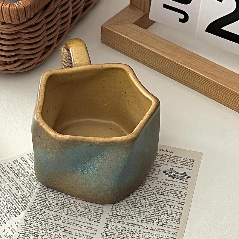 1 Stück Keramik Wiederverwendbarer Kaffeebecher Kreativer Becher Tasse Hitzebeständig Handwerk Hochtemperatur Beständigkeit Geschenk Fruchtsaft Haushaltswaren