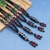 A Dzi Bead Pendant Sweater Chain for Men and Women Long Necklace Fashionable Ethnic Style