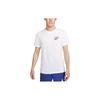 Nike T Shirts Men's White Crew Neck Moderate Straight Fit FD6637-100