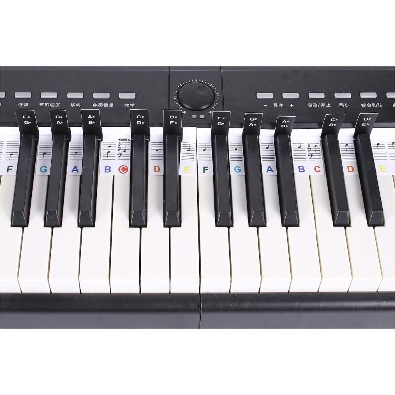88-Key Piano Keyboard Stickers Beginner Sticker Keyboard Note Labels Marker Piano Notes Guide for Beginners Student