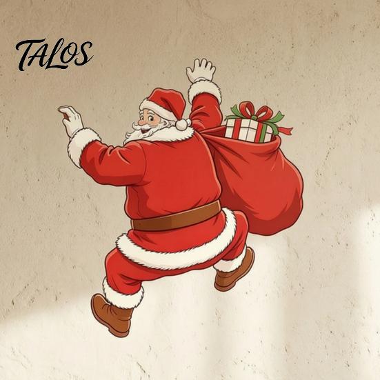 Weatherproof Holiday Stickers Christmas Wall Sticker, Self‑Adhesive Climbing Santa Claus Decals, Funny Window Clings Mural Decor for Living