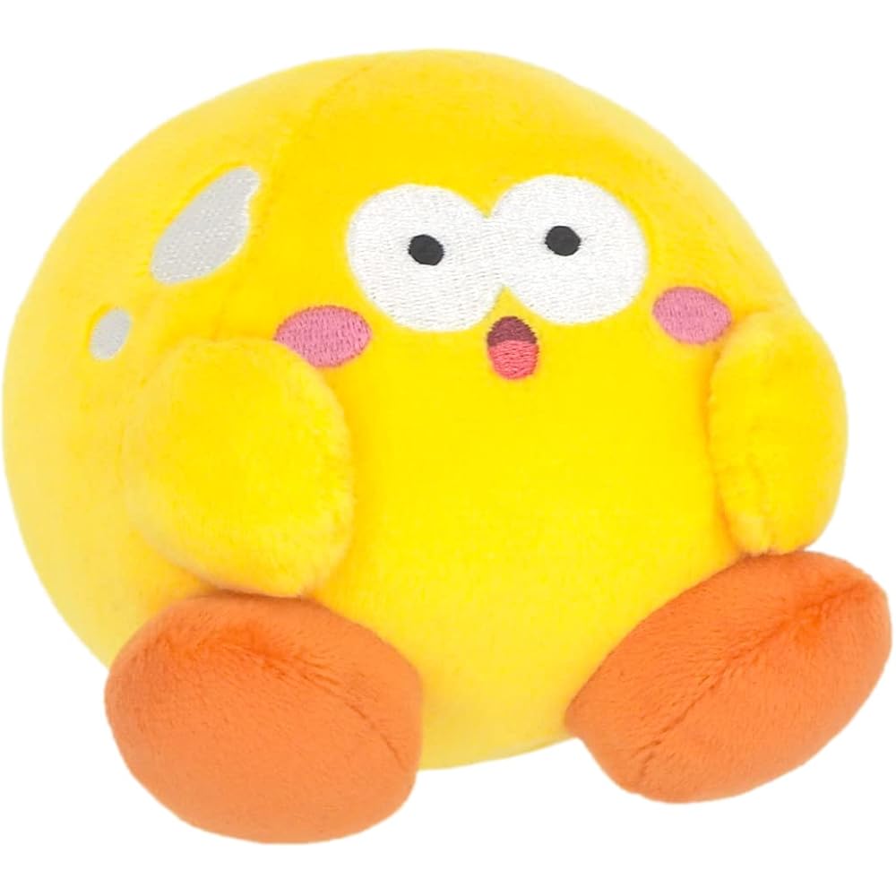 Sanei Trade Kirby Gourmet Festival Mini Plush Toy Keychain Yellow 10.5cm x 10.5cm x 10cm