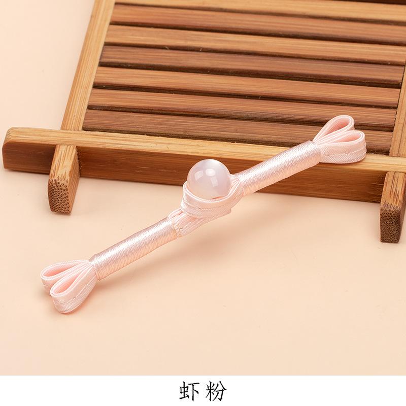 5 Pair Cheongsam Buckle Button Retro Dovetail Winding One-word Buckle Tang Clothing Hanfu Hand-woven Button Accessories