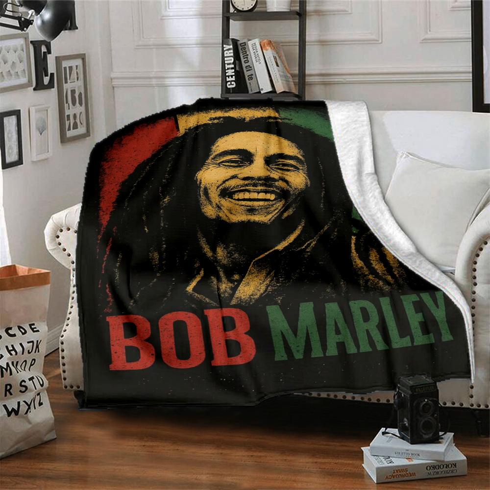 Bob Marley Blanket Durable Comfort Great for Bed Chair Couch for All Occasions Modern Style Gift for Travel Home Birthdays