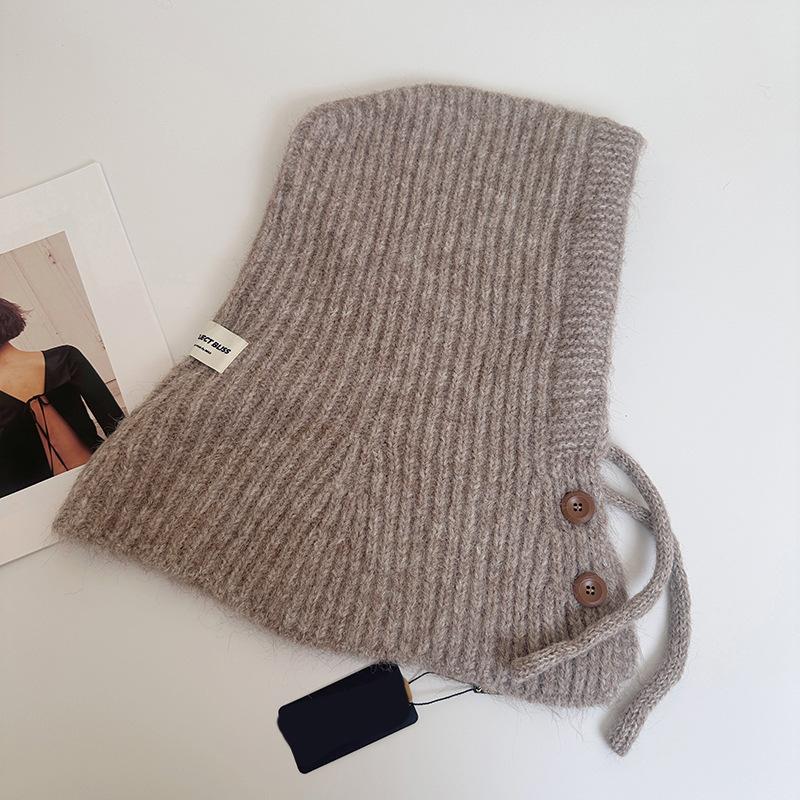 Women'S Winter Hooded Scarf & Ear Protector - Stretchy with Adjustable Drawstring Hood, Lightweight Warm Winter Hat & Neck Wrap