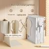 Integrated Desktop Book and Pen Holder Rack with Folding Bookends for Students