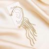 Chic Women's Zirconia Pearl Ear Cuffs - Handmade, No Piercing Needed, Luxury Niche Earrings
