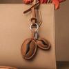 Cowhide Bag Charm Exquisite Coffee Bean String Pendant Keychain All-match Cute Backpack Pendant Bags Accessories Handbag