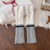 Contrasting Knit Leg Warmers Warm Wool Leg Warmer Set American Long Socks Retro Wool Sock Sets For Skirts Jeans Yoga