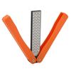 Slijpsteen Diamant Messenslijper Dubbelzijdig Opvouwbaar Slijpsteen Antislip Oranje Zakmes Slijper Keuken/Tuin