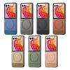 Moto Razr60 Ultra Drop-Proof Case with Wireless Charging & Magnetic Fabric Texture