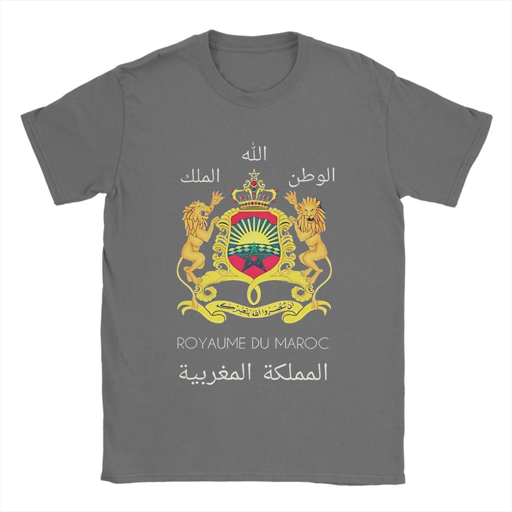 Kingdom Of Morocco TShirt Men  Novelty Pure Cotton Tee Shirt Round Collar Short Sleeve T Shirt Graphic Printed Clothing