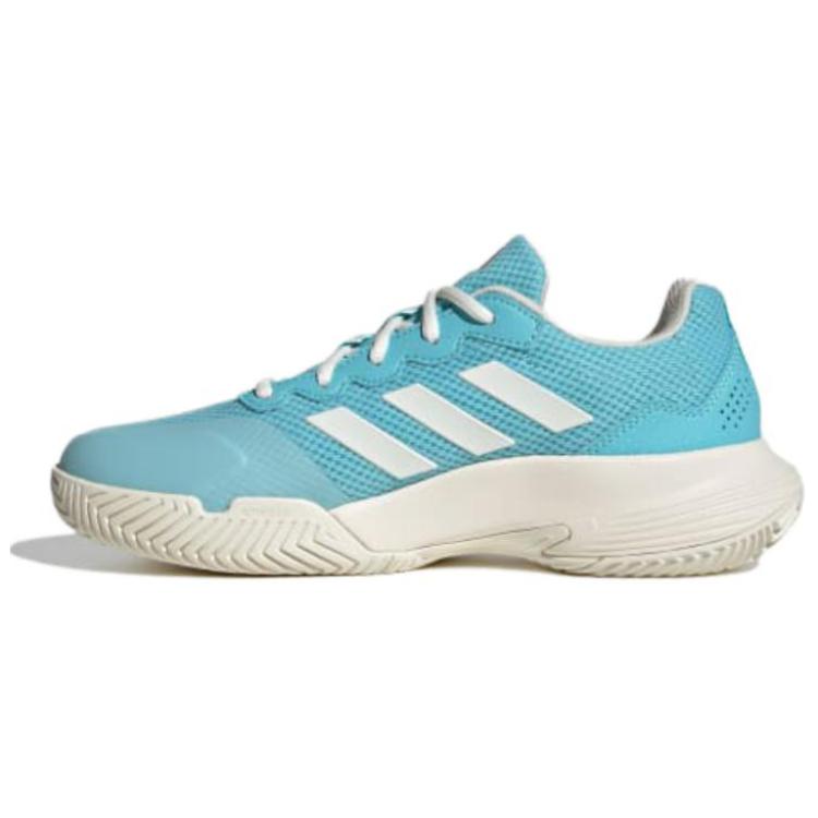 Adidas Shock Absorbing Durable Low Top Tennis Shoes Women Sneakers Blue White ID1493