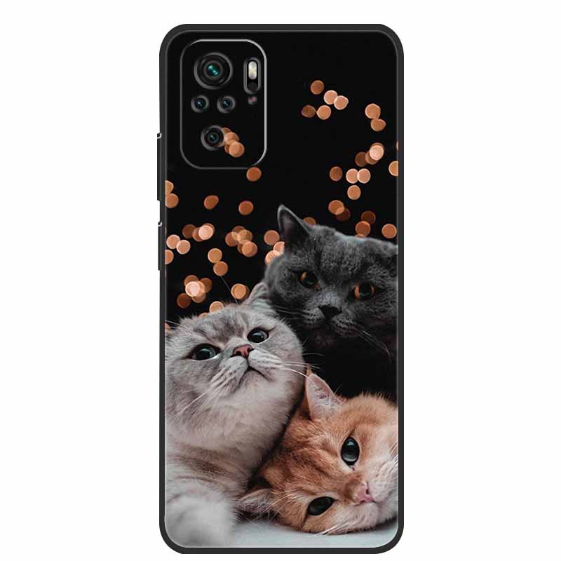 Für Xiaomi Poco M5s Hülle Luxus TPU Weiches Silikon Handy Rückseite für PocoM5s Stoßfest Blumen Niedliche Cartoon Blumen Neue Hülle