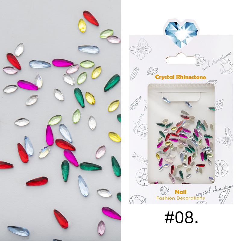 

Fat Star Цветной бриллиант Смешанный Любовь Квадратный бриллиант Плоский нижний бриллиант Звезда Луна Дизайн ногтей Бриллиантовый дизайн ногтей Украшения Смешанный