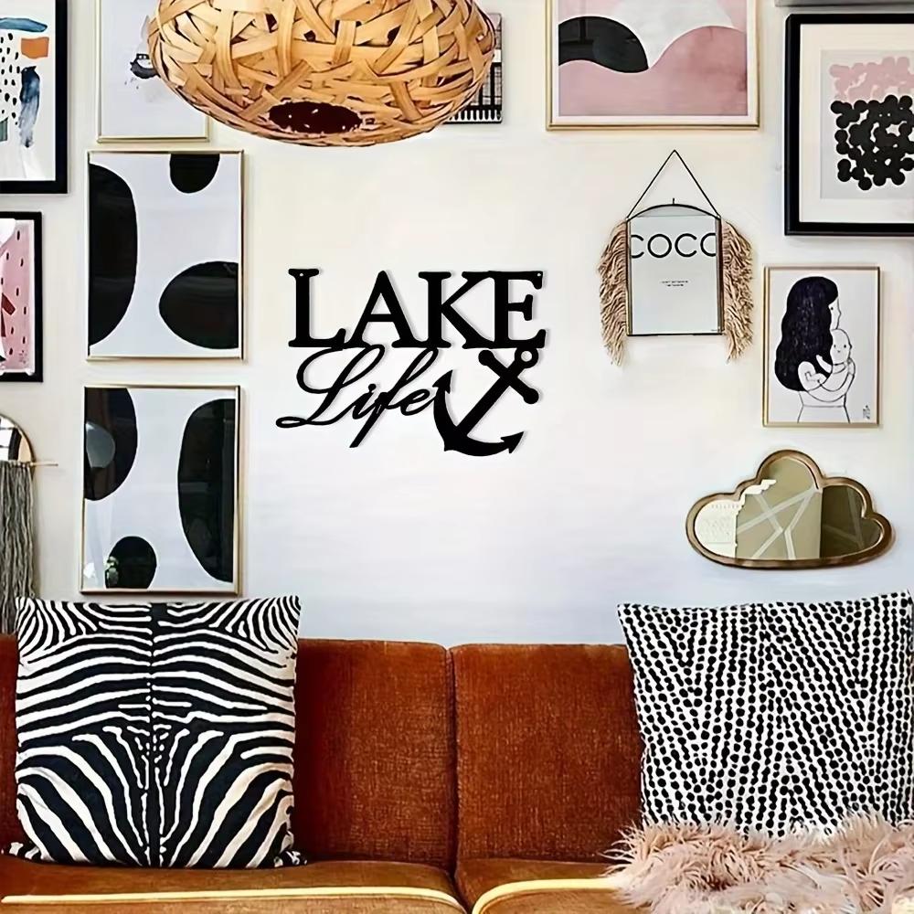 Coastal River Outdoor Metal Wall Art - Ideal for Lake Life Decor. Interior Decoration. Home Office & Living Room.