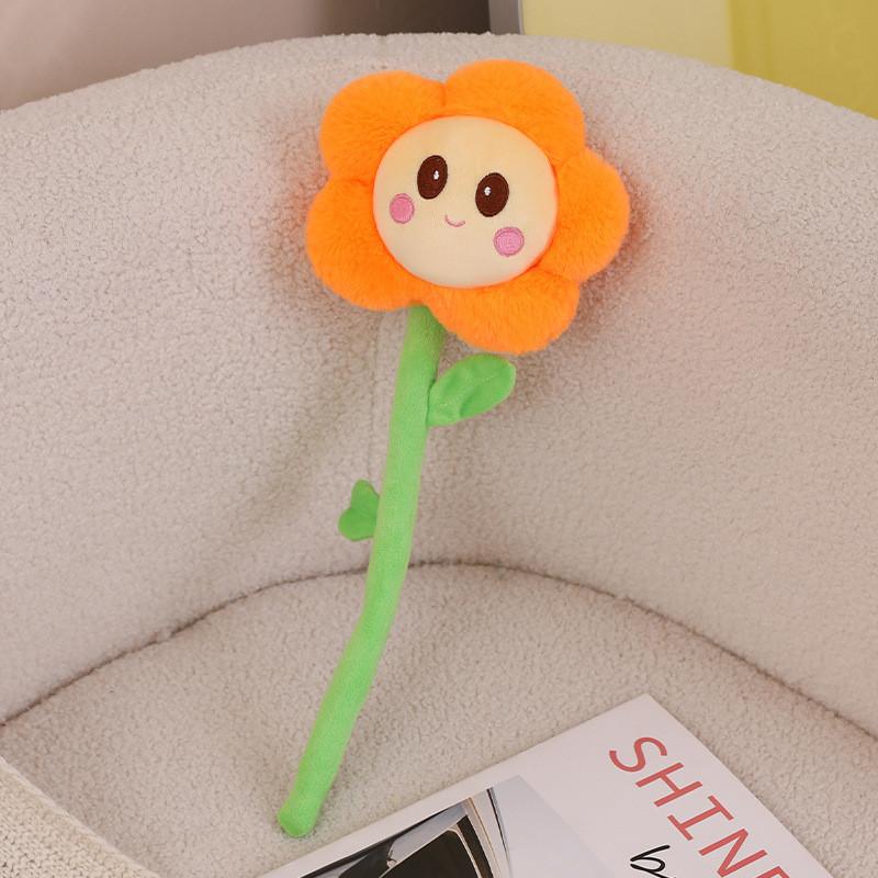 Simulation Sunflower Plush Toy Realistic Flower Stuffed Animal For Home Decor