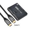 Cablecc 8K 60hz HDMI Compatible Switch and 3 Cables Hub Support HDCPSST Extended 4K 60hz @ 2.1 2-IN-1-OUT @