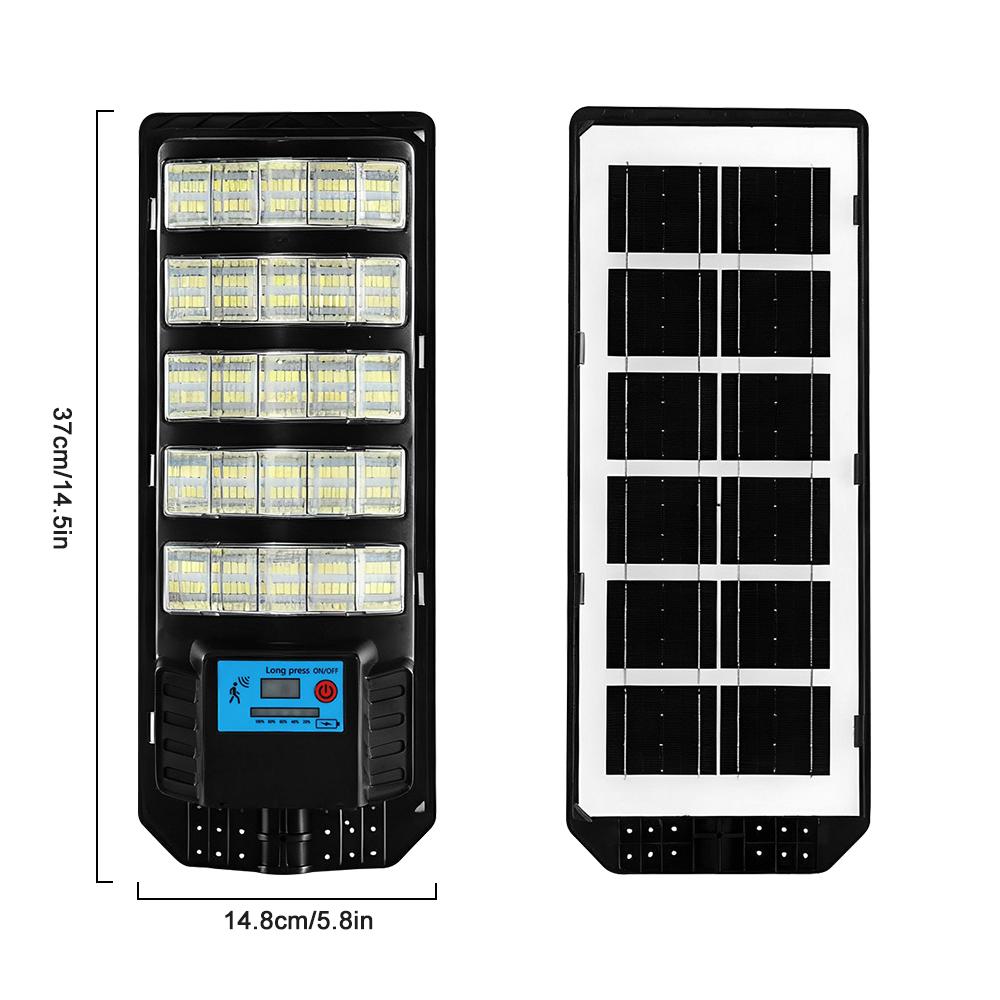 Éclairage public solaire 400W Extérieur, Lumière de sécurité LED à détecteur de mouvement, Télécommande, Éclairage mural solaire étanche pour jardin, cour, sentier